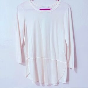💕NWT💕 Mododoc LA Light Pink 3/4 Sleeve Tee Sz XS